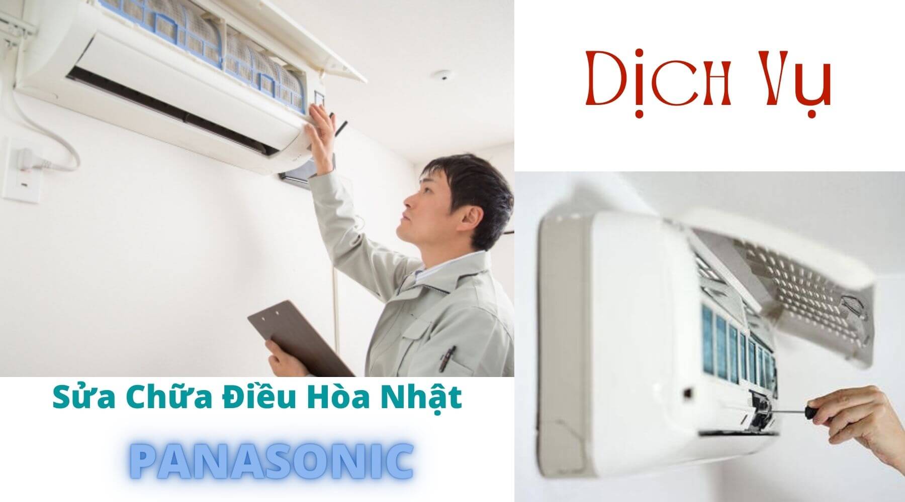 Dịch vụ sửa chữa điều hòa Panasonic nội địa Nhật