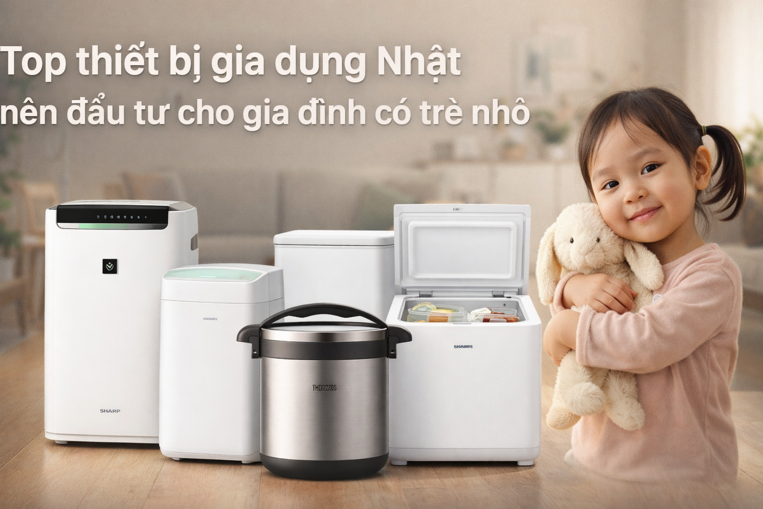 Top thiết bị gia dụng Nhật nên đầu tư cho gia đình có trẻ nhỏ