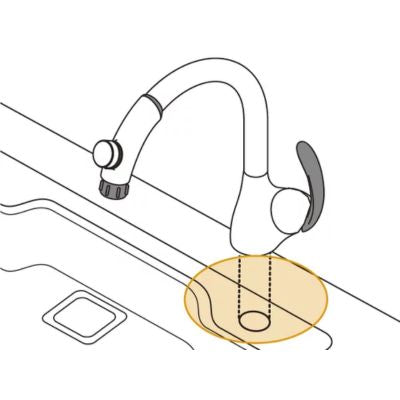 Vòi rửa chén gắn chậu 1 lỗ