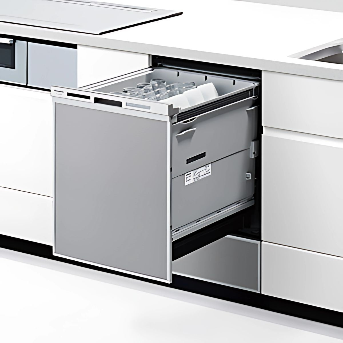 Máy rửa bát âm tủ Panasonic NP-45MD9S nhỏ gọn, thiết kế hiện đại, phù hợp tủ bếp Việt