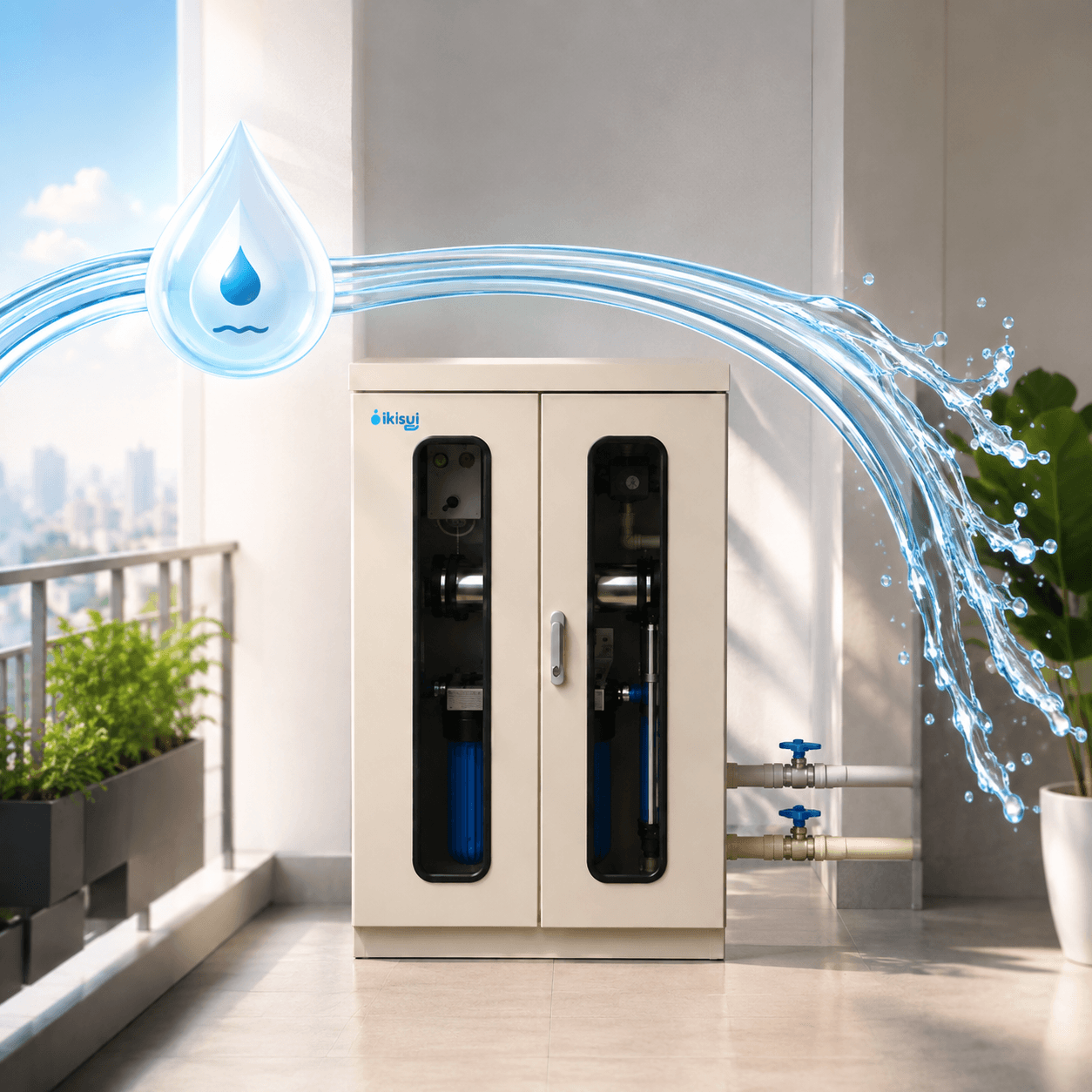 Hệ Thống Lọc Nước Tổng IKISUI LT-1000 – 6 Tầng Lọc, Lưu Lượng 1.000 Lít/Giờ