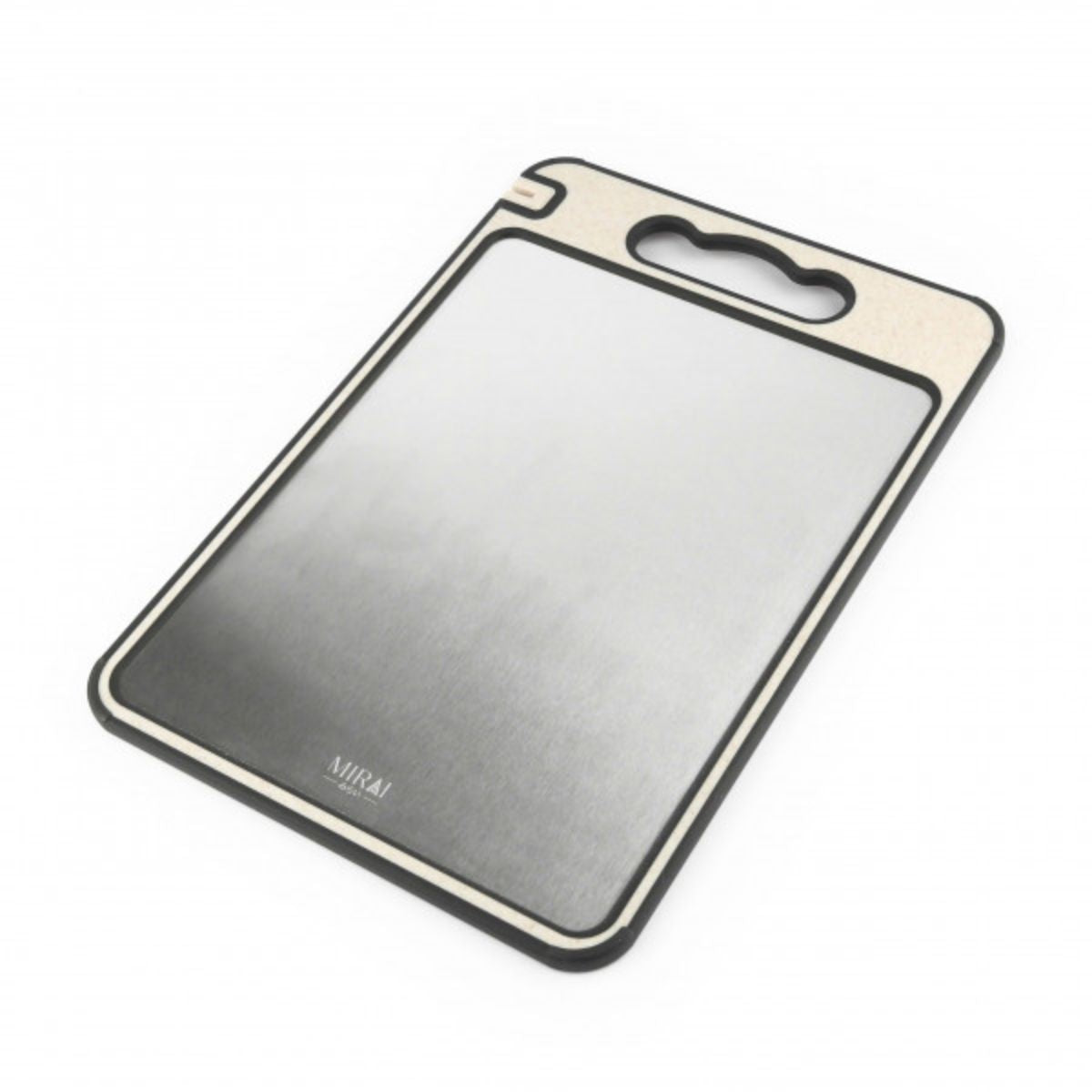 Thớt 2 Mặt Cao Cấp Mirai 25x36cm Inox 304 & Nhựa PP Kháng Khuẩn