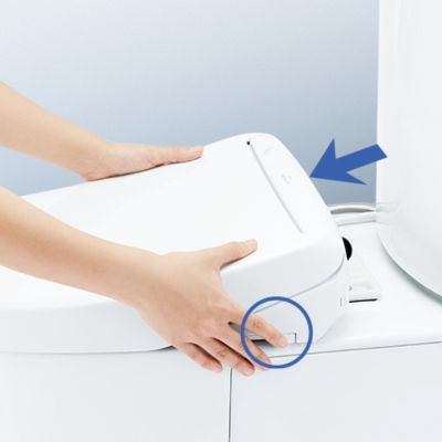Nắp bồn cầu tự động dễ dàng tháo lắp