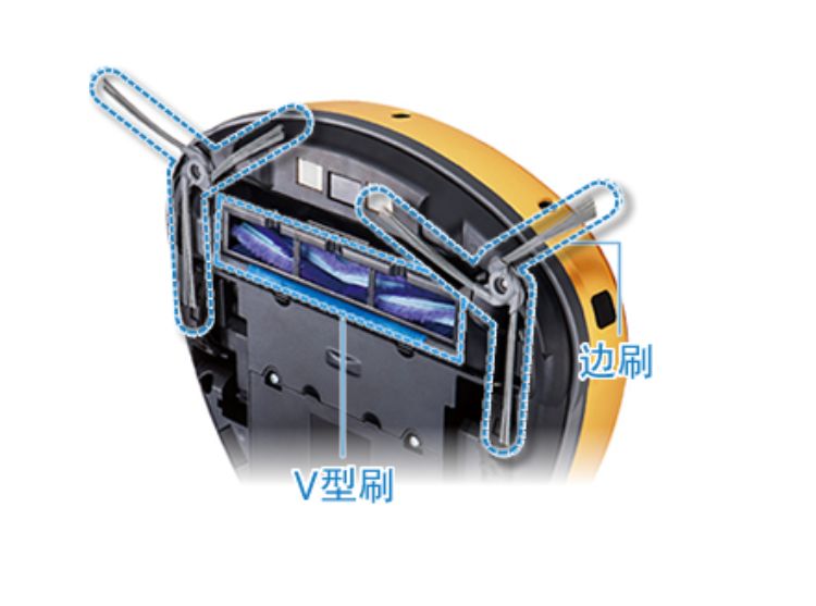 Hệ thống chổi kép mạnh mẽ | ROBOT HÚT BỤI PANASONIC MC-TRS1