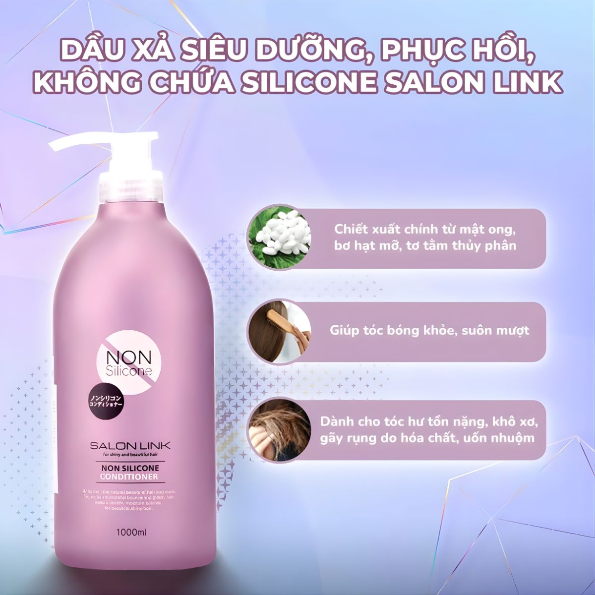 Dầu Xả Salon Link Non Silicone  1000ml 