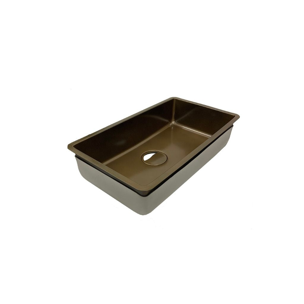 Chậu Rửa Bát Toyoura N760ZWT-CBG| Thép tráng men kính | 1 hố