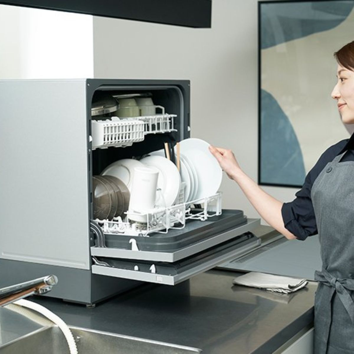 Máy Rửa Bát Nhật Panasonic NP-TH4 | 5 Bộ | Đồ Nhật Nội Địa