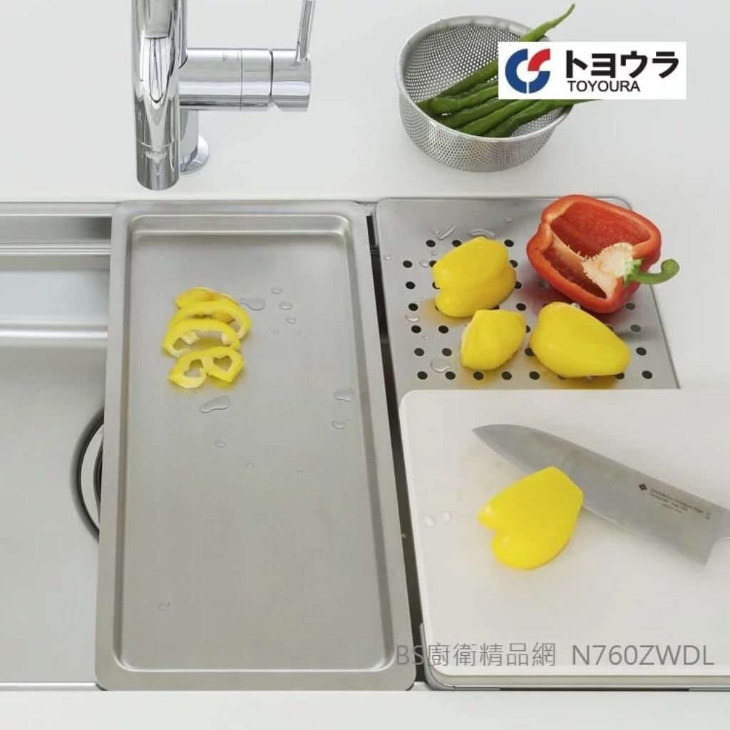 Chậu Rửa Bát Toyoura N760ZWDL-EB | 1 hố | Chậu Rửa Bát Cao Cấp