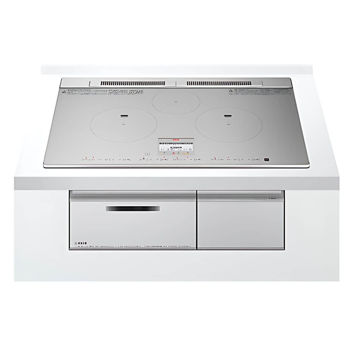 Bếp từ Hitachi HT-N8STWF chính hãng Nhật, 3 vùng nấu, lò nướng, màn hình cảm ứng LCD