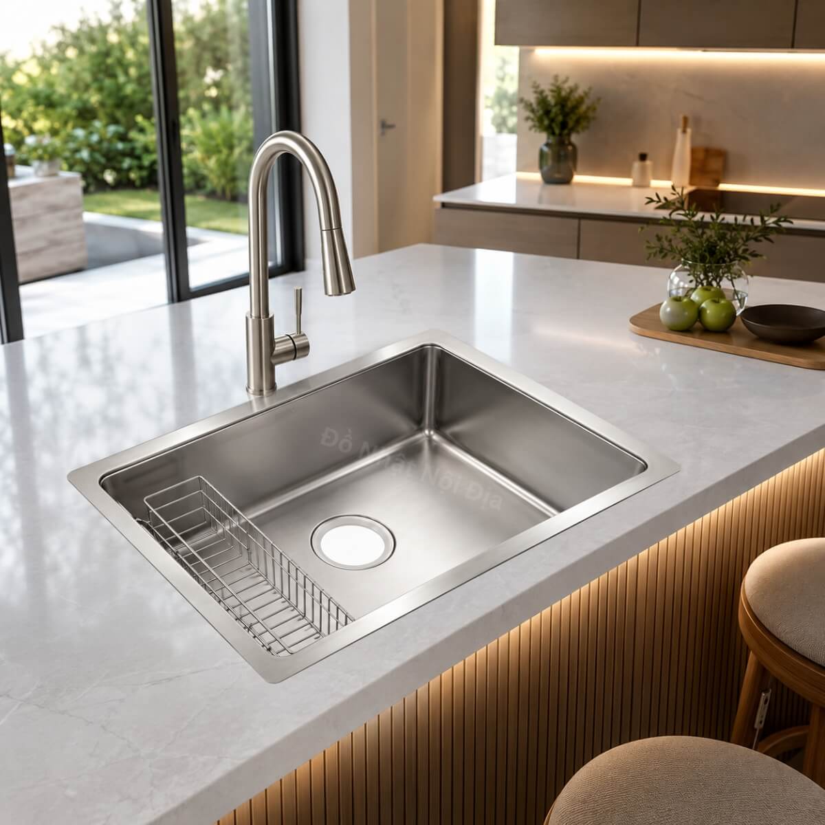 Chậu Rửa Bát Shigeru LE JSS-K FS Chậu Cho Bàn Đảo - Chính Hãng
