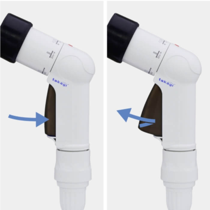 Bộ vòi tưới cây Takagi Aurora Light tắt bật đơn giản