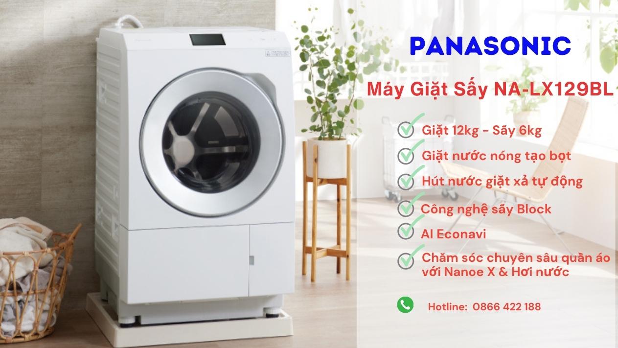Máy giặt sấy Panasonic NA-LX129BL | Đồ Nhật Nội Địa
