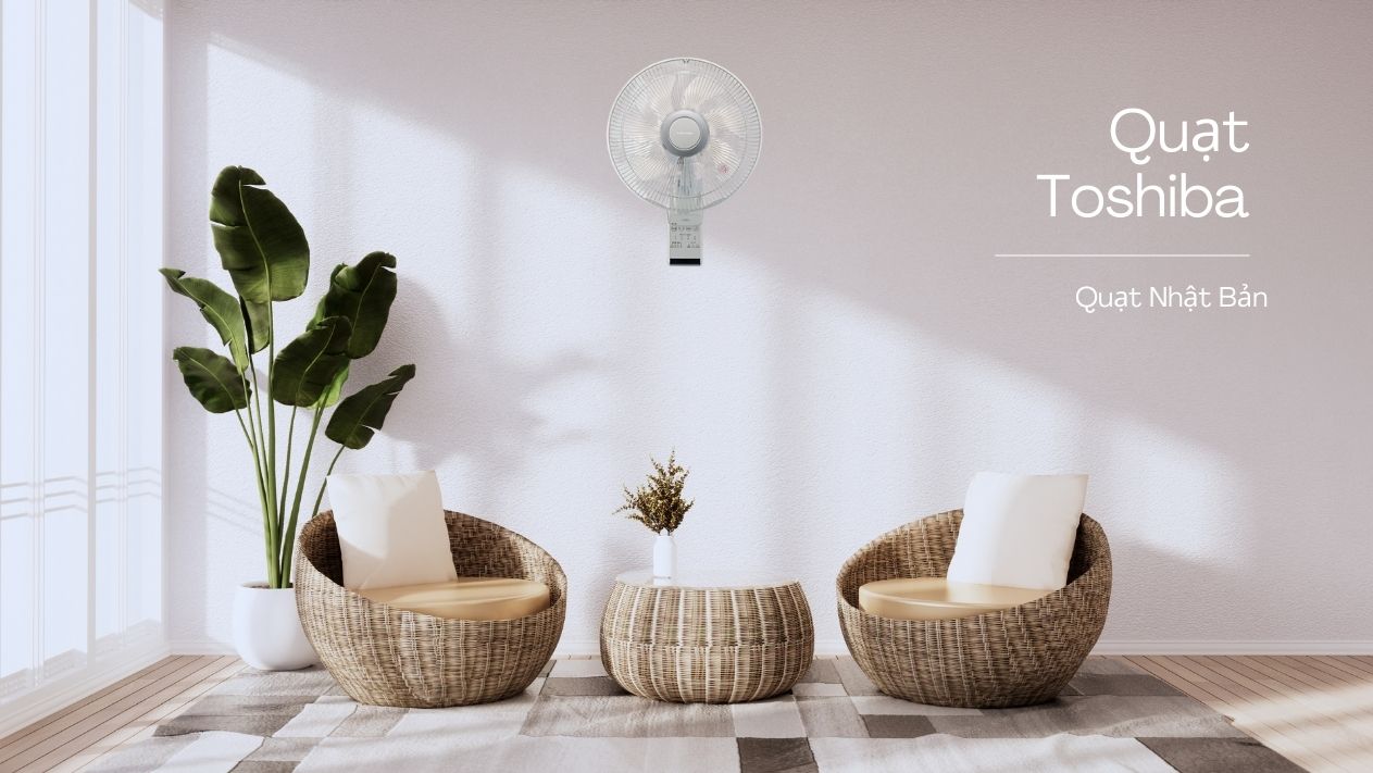 Quạt Treo Tường Toshiba 7 Cánh | Đồ Nhật Nội Địa