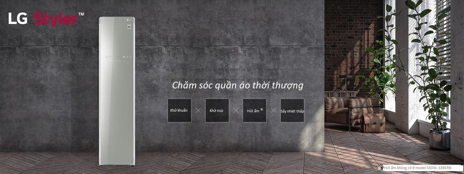 Tủ chăm sóc quần áo LG S3WF, S3MF | Máy giặt sấy khô | Đồ Nhật Nội Địa