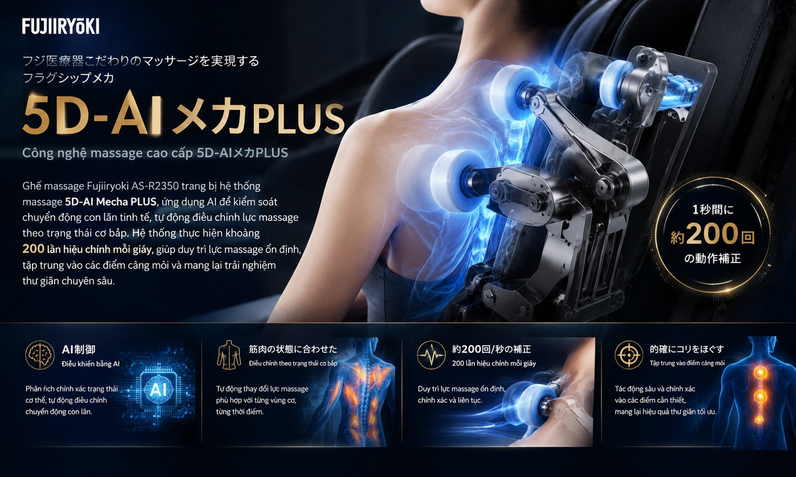 Massage cao cấp 5D-AI PLUS 