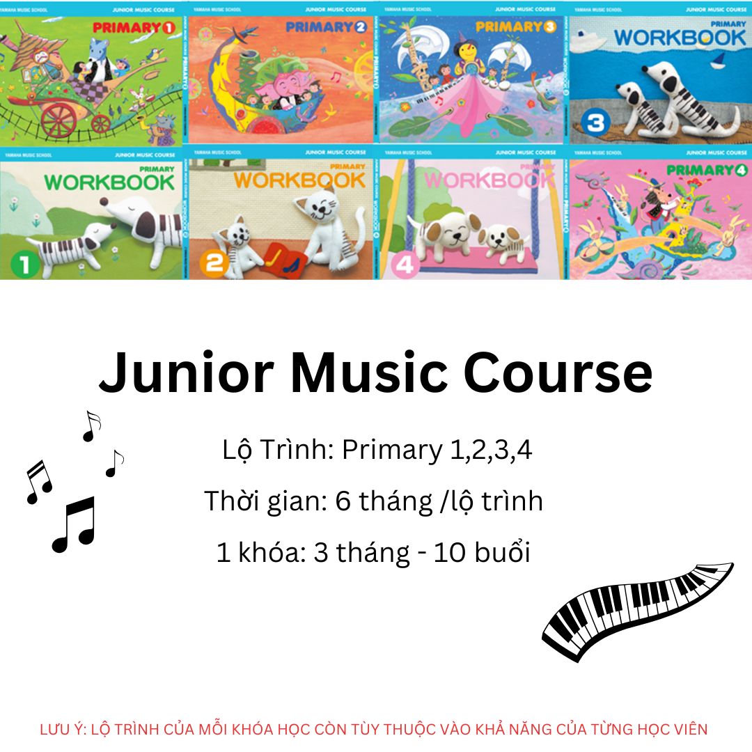 Lộ Trình Khóa Học JMC | Trường Âm Nhạc Yamaha Areca