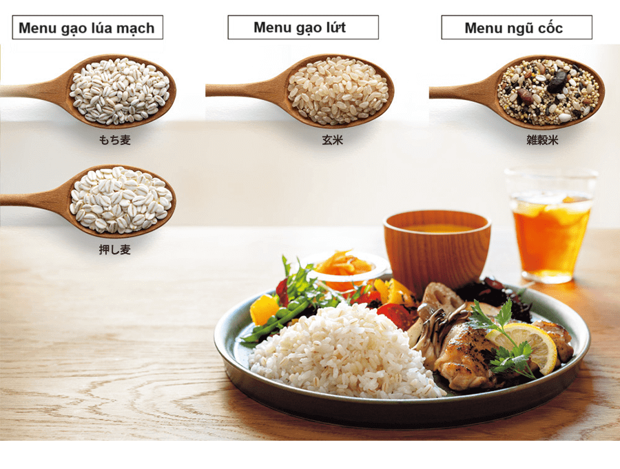 Menu gạo đa dạng