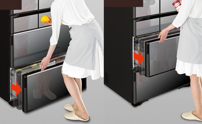 Tủ Lạnh Nhật Nội Địa Hitachi R-WXC74W | Ngăn Kéo Điện