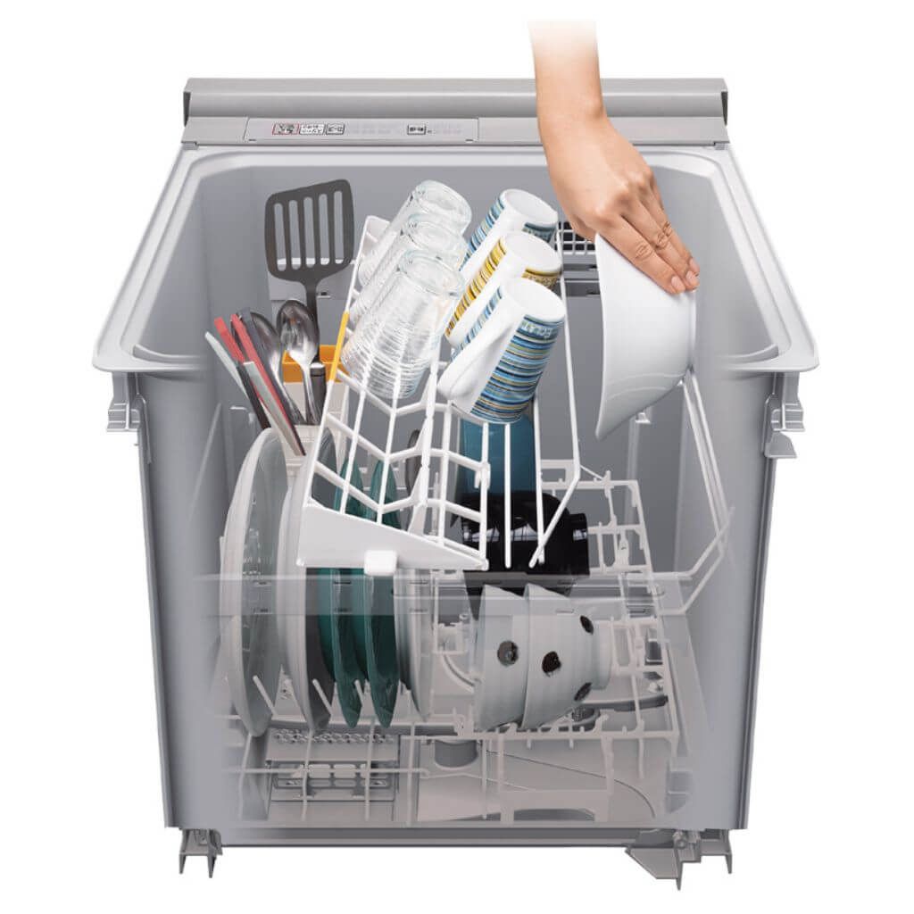 Máy rửa bát Nhật nội địa Panasonic S45VS5SD | Âm Tủ | Rửa Sấy 5 Bộ