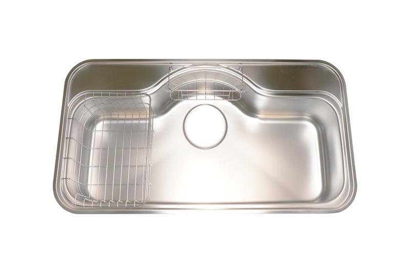 Bồn rửa chén Inox 1 hộc Shigeru FCJ-K FS