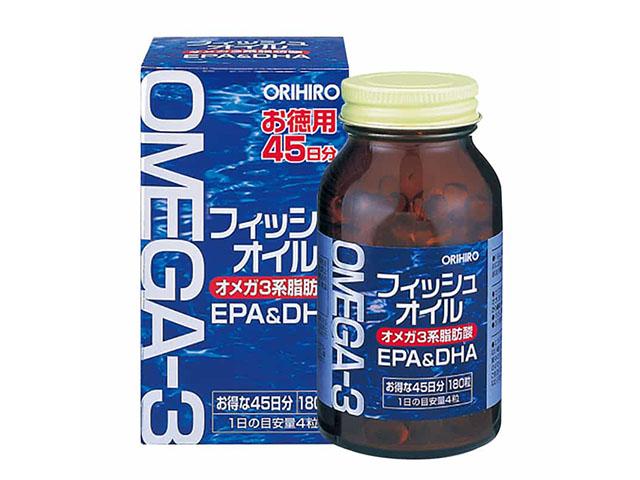 Viên uống dầu cá Omega 3 Orihiro Nhật Bản 180 viên