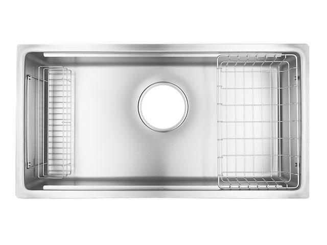 Bồn rửa chén inox 1 hộc Shigeru JSL-K 2F FS