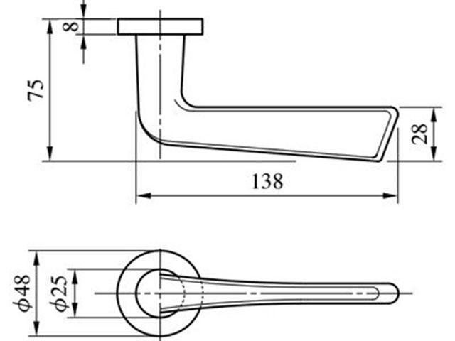 Khóa cửa tay gạt Nhật nội địa Miwa U9LA51-1| Khóa cửa đi Nhật Bản