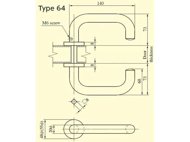 Khóa cửa nhà vệ sinh Miwa U9LA64-8 | Khóa cửa Nhật Bản