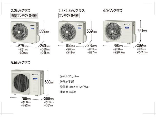 Cục nóng điều hòa Nhật nội địa mới Panasonic CS-360DJ2