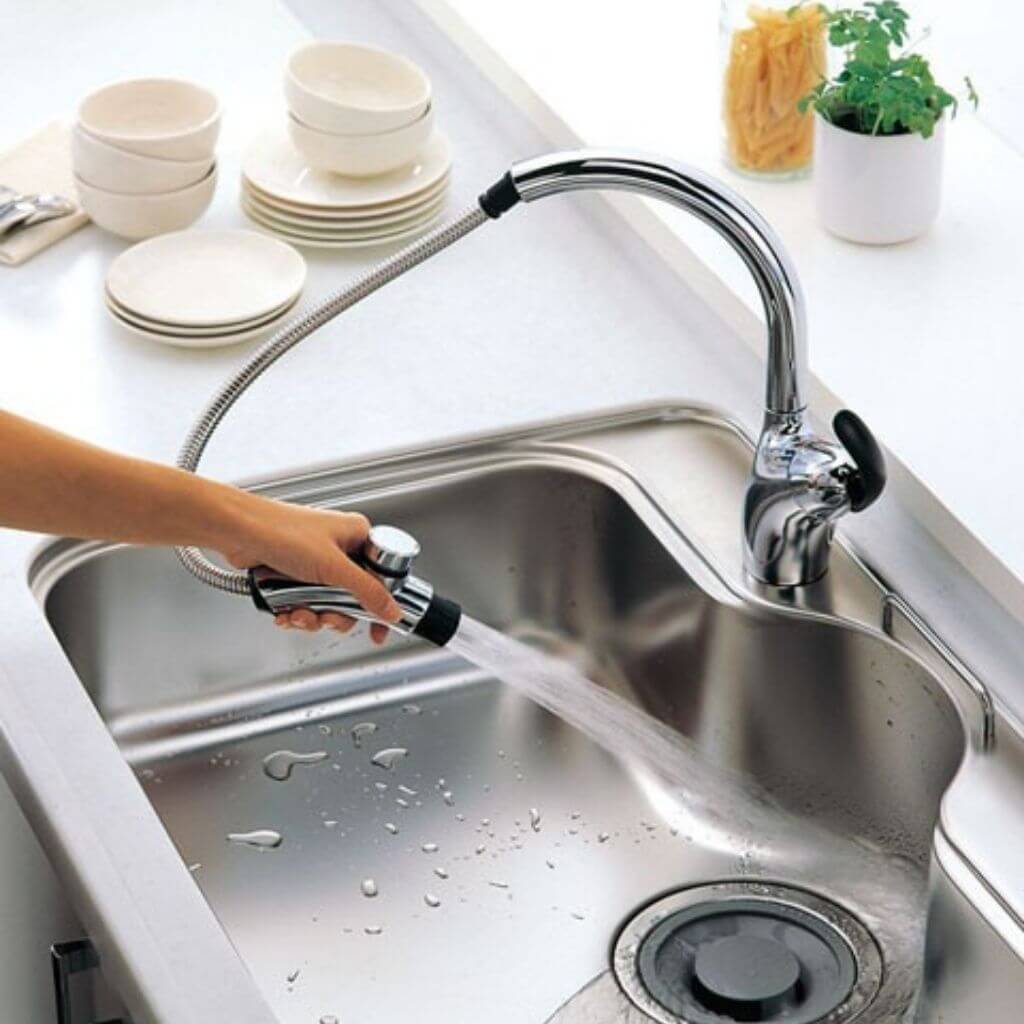 Vòi rửa bát Nhật nội địa Toto TKN34PBTA
